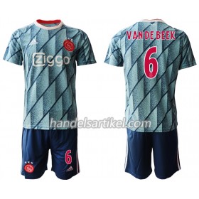 Ajax Amsterdam VAN DE BEEK 6 Kinder Auswärts Trikotsatz 2020/21 Kurzarm (+ Kurze Hosen)